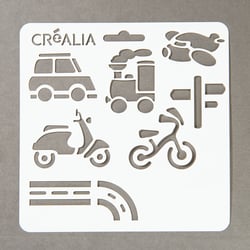 Planche pochoirs Transports et route - Créalia