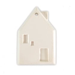 Support à décorer en plâtre - Noël - Maison