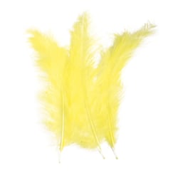 PLUME 10/15CM SACHET 15PCE JAU PLUME 10/15CM SACHET 15PCE JAUNE