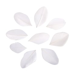 Plumes - blanc - 36 pièces - 6 cm