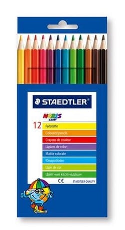 POCHETTE 12 CRAYONS COULEUR POCHETTE 12 CRAYONS COULEUR NORIS CLUB