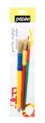 Pochette 3 pinceaux soie beau blanc petit. moyen. grand