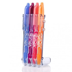 Lot de 4 stylos roller effaçables - FriXion Ball - Pointe moyenne - Pilot