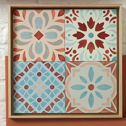 Pochoir carreaux de ciment - 30 x 30 cm