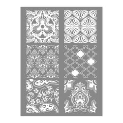 Pochoir pâte polymère - Hindou - 11,4x15,3 cm