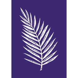 Pochoir - feuille de palmier - 15x21 cm