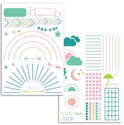2 pochoirs bullet journal - Motif Trackers