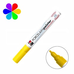 Feutre pour porcelaine & verre - 1-2mm - jaune soleil