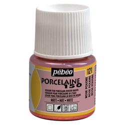 Peinture porcelaine Pébéo Porcelaine 150 - Chalk rose poudré 121 - 45 ml