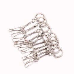 Set de 10 porte-clefs métal - Créalia