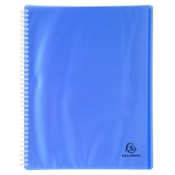 Porte-vues A4 - Linicolor - 120 vues - Polypro - Exacompta - Bleu