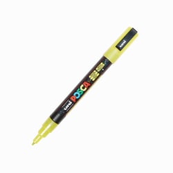 Marqueur Posca - Pointe conique fine - Jaune pailleté - PC3ML