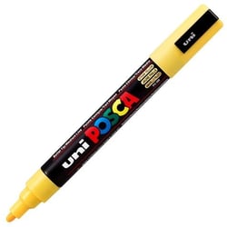 Marqueur Posca - Pointe conique moyenne - Jaune paille - PC5M
