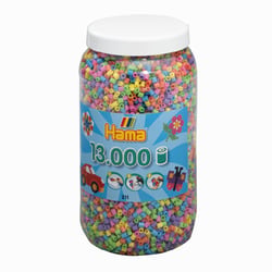 Pot de perles Hama - 5 mm - pastel - 13000 perles