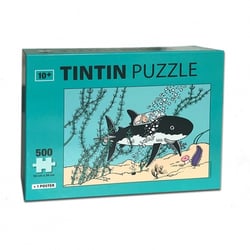 Puzzle 500 pièces - Tintin Le Sous-marin Requin avec poster - 50x34cm