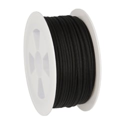 Cordon queue de rat 2mm - Noir