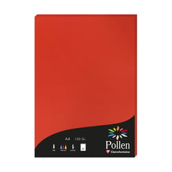 1 étui de 50 feuilles Pollen 210x297 mm 120g  - Rouge corail
