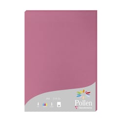 1 étui de 25 feuilles Pollen 210x297 mm 210g - Rose hortensia