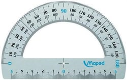 RAPPORTEUR METAL 180° BASE 12C RAPPORTEUR METAL 180° BASE 12CM