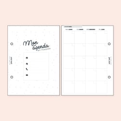 Recharge mensuelle pour classeur - 2 x 24 mois