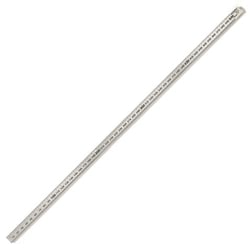 Réglet en acier fin à double graduation Graphoplex - 50 cm