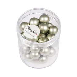 Perles Renaissance dépolie argent 10 mm x perles
