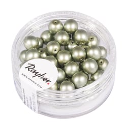 Perles Renaissance dépolie argent 6 mm x perles