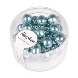 Perles Renaissance bleu tendre 8 mm x perles