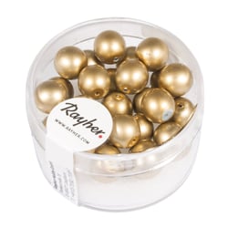 Perles Renaissance dépolie or 8 mm x perles