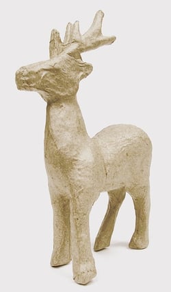 Renne Décopatch - Papier mâché - NO735O - 11 cm