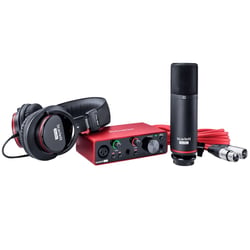 Focusrite - Scarlette3 Solo avec micro, casque et accessoires