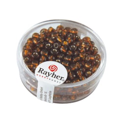 Perles de rocaille - 4 mm - marron