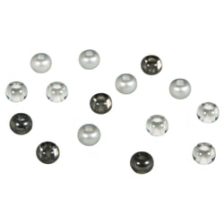 Perles de rocaille mix - grand trou - gris mat
