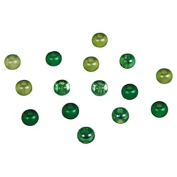 Perles de rocaille mix - grand trou - vert