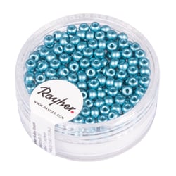 [BIJOUTERIE UNITE]  Perles de rocailles vert lagon 3 mm