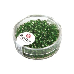 Perles de rocaille - garniture argent - 2.6 mm - vert