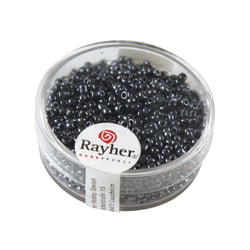 Perles de rocaille - 2 mm - 17 g - hématite rouge