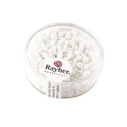 Perles de rocaille opaques - 2.6 mm - 17 g - blanc