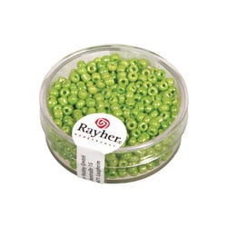 Perles de rocaille opaques lustrées - 2,6 mm - vert