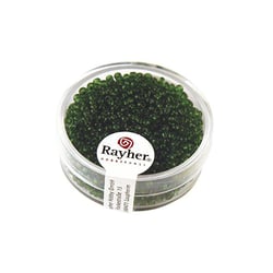 Perles de rocaille transparentes - 2 mm - vert