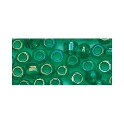 Perles de rocaille transparentes lustrées - 2mm - vert