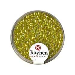 Perles de rocaille transparentes lustrées - 2,6 mm - jaune