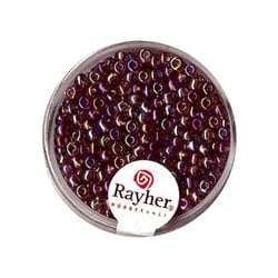 Perles de rocaille transparentes lustrées - 2,6 mm - lilas