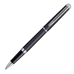 Stylo roller Waterman - Hémisphère Noir mat - Bleu - Pointe fine 