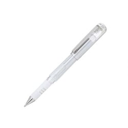 Stylo roller - Blanc - Hybrid Gel Grip - Pointe moyenne - Pentel