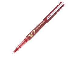 Stylo roller - Rouge - V7 Rechargeable - Pointe moyenne - Pilot