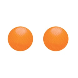 Ronds métal thermocollant - orange fluo