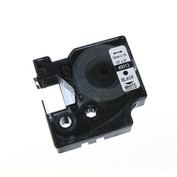 Ruban d'étiquettes auto-adhésives Dymo - noir et blanc - 12 mm x 7 m