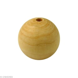 Sachet de 25 perles de bois