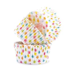 Lot de 40 caissettes pour cupcakes ScrapCooking® - Etoiles - 5 x 7 x 3 cm